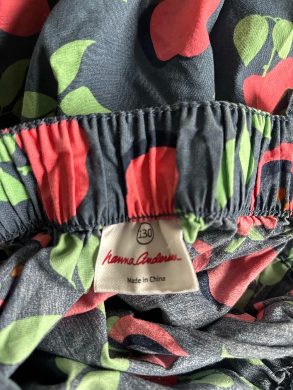 Hanna Andersson Size 130 US 8 Apple Dress Cotton Sun
